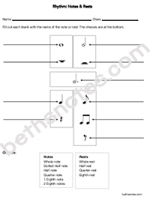 Rhythm Notes Rests Worksheet3-bn