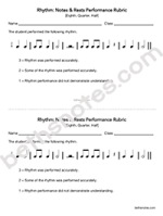 Rhythm Performance Assess2 Rubric-bn