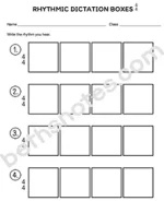 Rhythmic Dictation boxes 44-bn