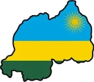 Rwanda flag map-222