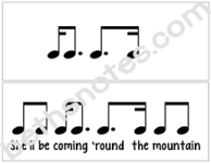 She'll Be Coming Round the Mountain visuals-bn