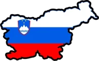 Slovenia flag map