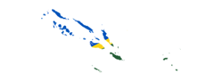 Solomon Islands flag map-350