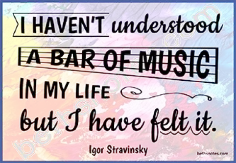 Stravinsky understand quote-bn