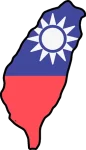 Taiwan flag map mine
