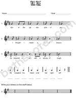 Tall Tale composition-bn