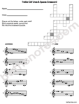 Treble Clef Lines Spaces Words Pictures crossword-bn Treble Clef Lines Spaces Words Pictures crossword-bn
