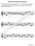 Treble Clef Lines Spaces Words Pictures worksheet3-bn Treble Clef Lines Spaces Words Pictures worksheet3-bn