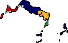 Turks Caicos flag map