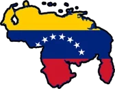 Venezuela flag map