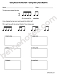 We're Going Round the Mountain worksheet-bn