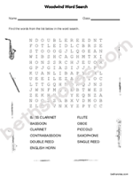 Woodwind Word Search-bn