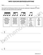 Write Your Own Sentences and Rhythms-bn