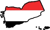 Yemen flag map
