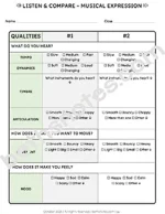 expression listening worksheet-bn