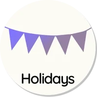 holidays circle word2
