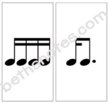 music note cards black white visuals4-bn
