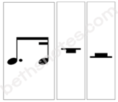 music note cards black white visuals5-bn