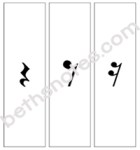music note cards black white visuals6-bn
