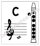 recorder fingerings staff-bn