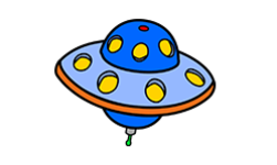 two little men flying saucer-250